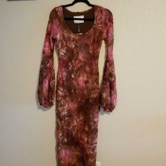 Free People burnout velvet dress - Picture 1 of 3